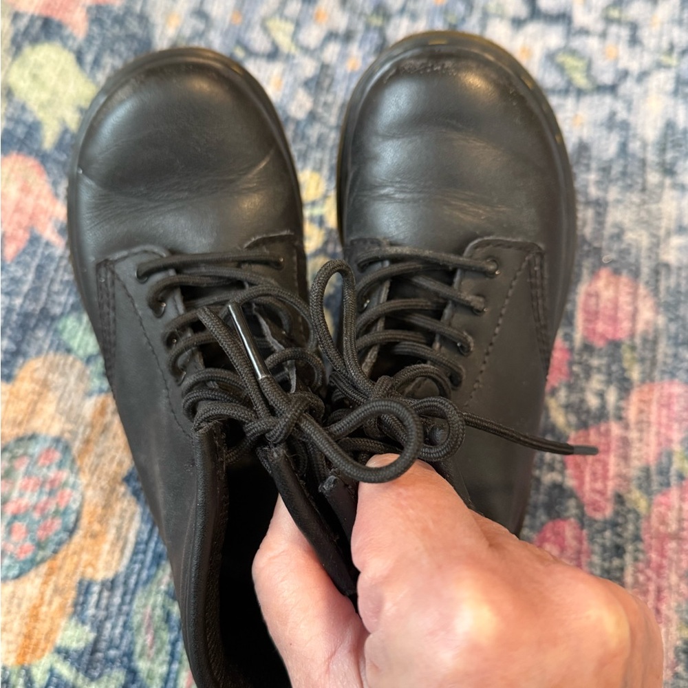 Dr. Martens Black Kids Boots
